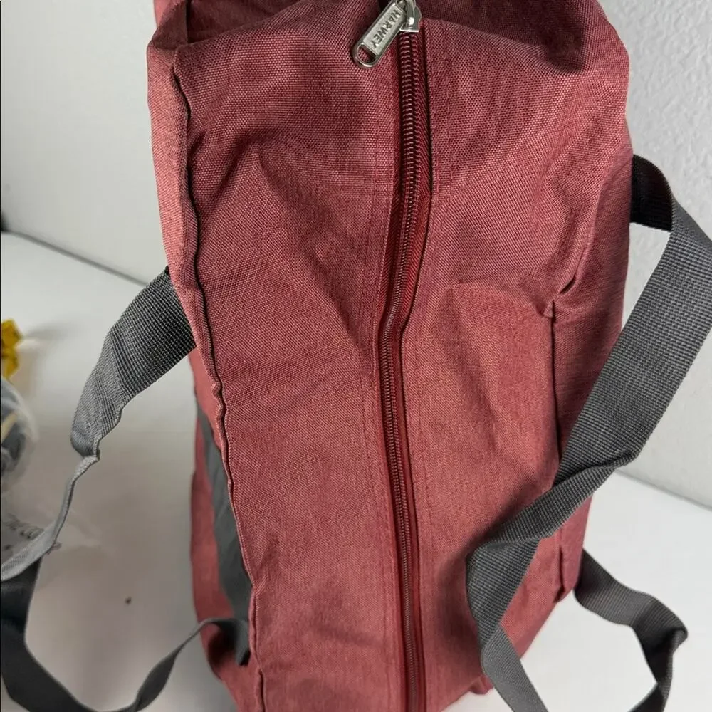 NWOT Men's Duffel Bag - Burgundy and Gray